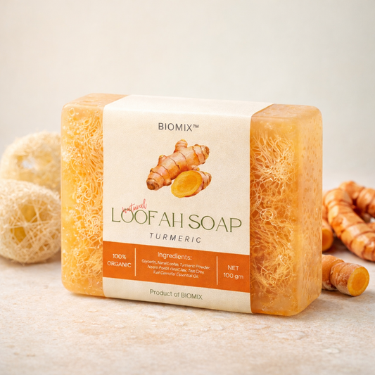 NATURAL LOOFAH SOAP – TURMERIC