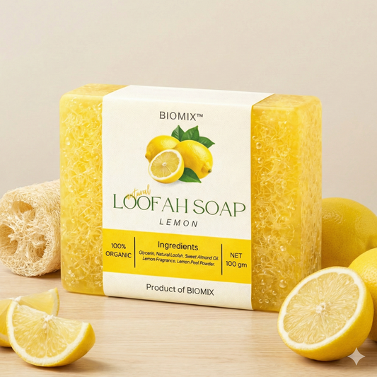 NATURAL LOOFAH SOAP – LEMON