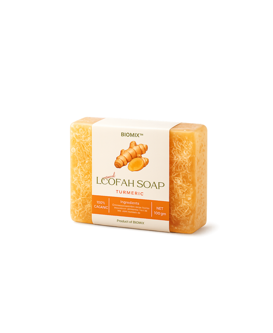 NATURAL LOOFAH SOAP – TURMERIC